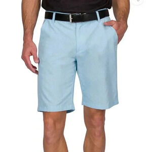 Three Sixty Six Men's Size 42 Dry Fit Gold Shorts Casual Classic Blue 10" Inseam